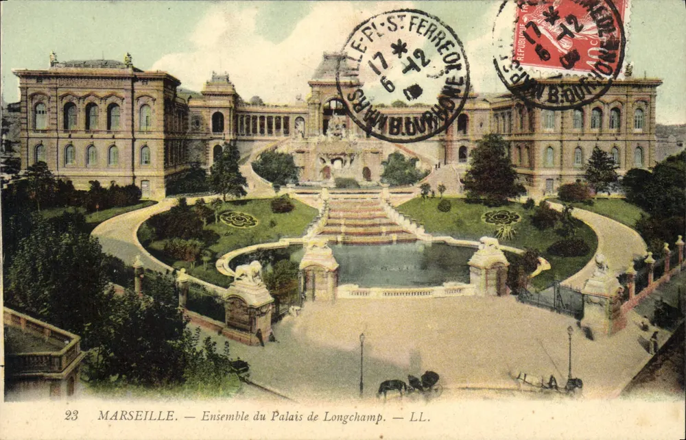 Marselha — Conjunto do Palácio de Longchamp — LL. - Frente