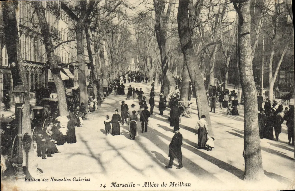 Marselha - Avenidas de Meilban — Edição das Novas Galerias, n°14 - Frente