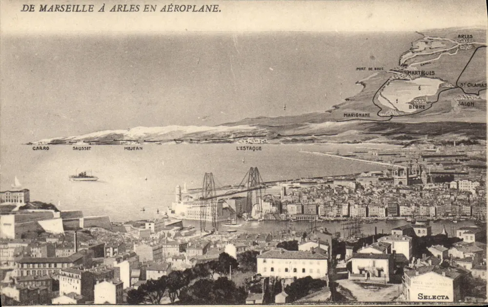 Luftansicht von Marseille nach Arles — Selecta - Vorderseite