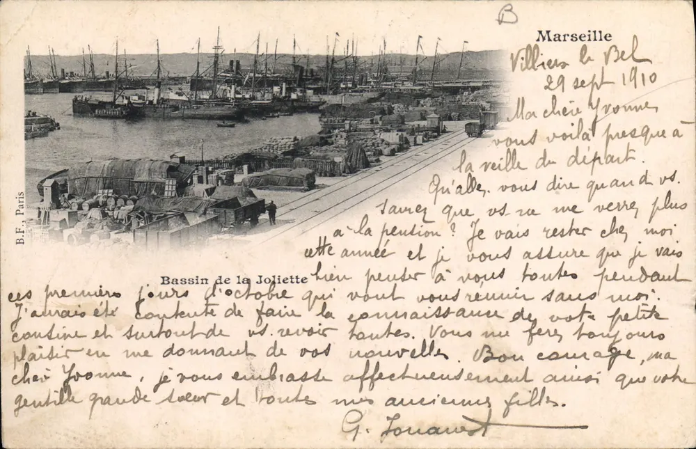 Bassin de la Joliette — Marseille — B.F. Paris - Vorderseite