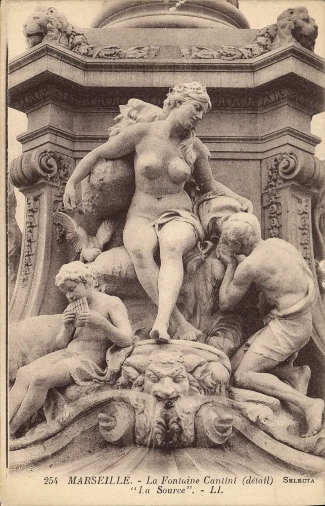 Marseille - La Fontaine Cantini (detail) - SELECTA - Vorderseite