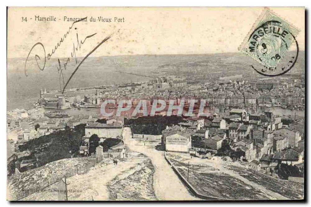 Marseille - Panorama des Vieux Port — CPHAPHIL n°34 - Vorderseite