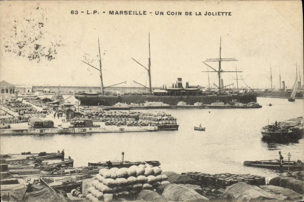 Marseille — Ein Eckbereich von Joliette — L.P. n°63 - Vorderseite