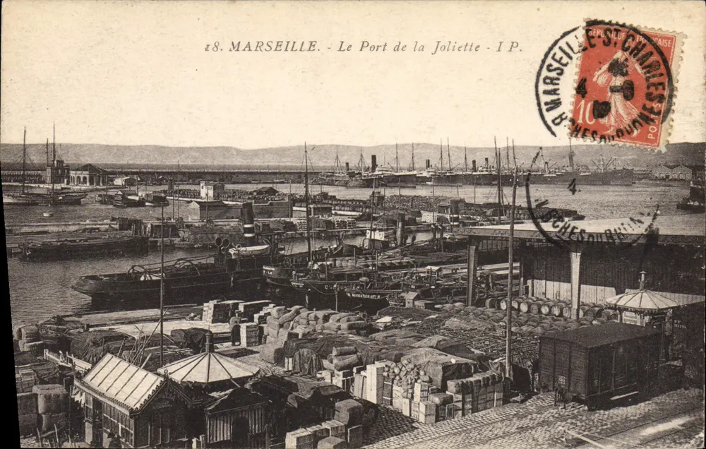Marsella — El Puerto de la Joliette — I.P. - Anverso