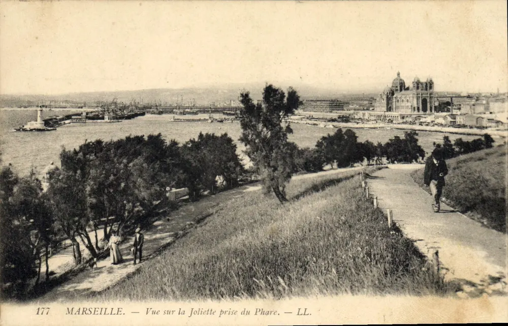 Marseille — Ansicht von Joliette vom Leuchtturm aus — LL. — Nr. 177 - Vorderseite