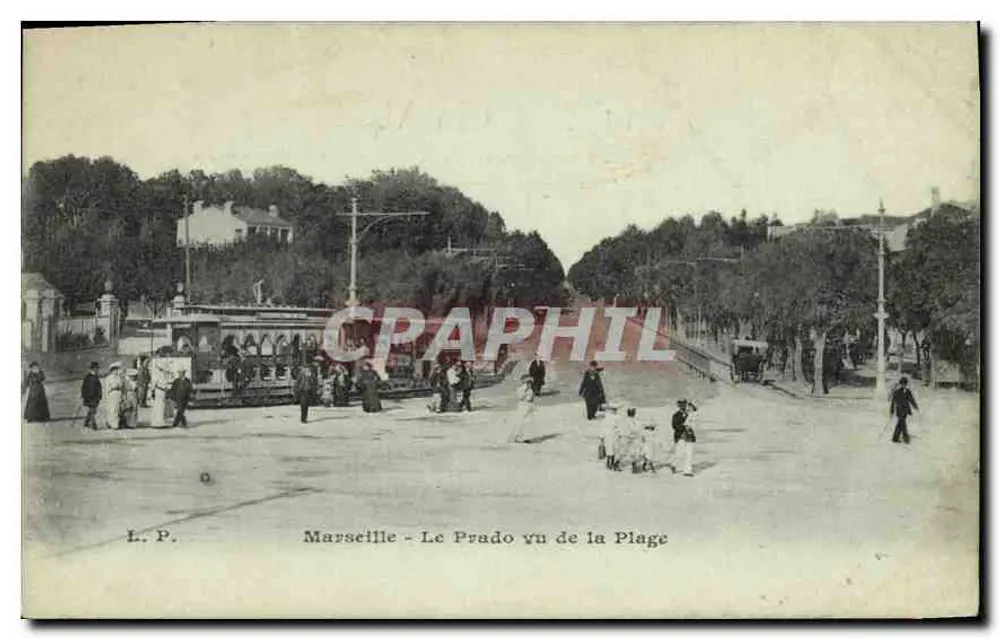 Marselha - O Prado visto da Praia — L. P. - Frente