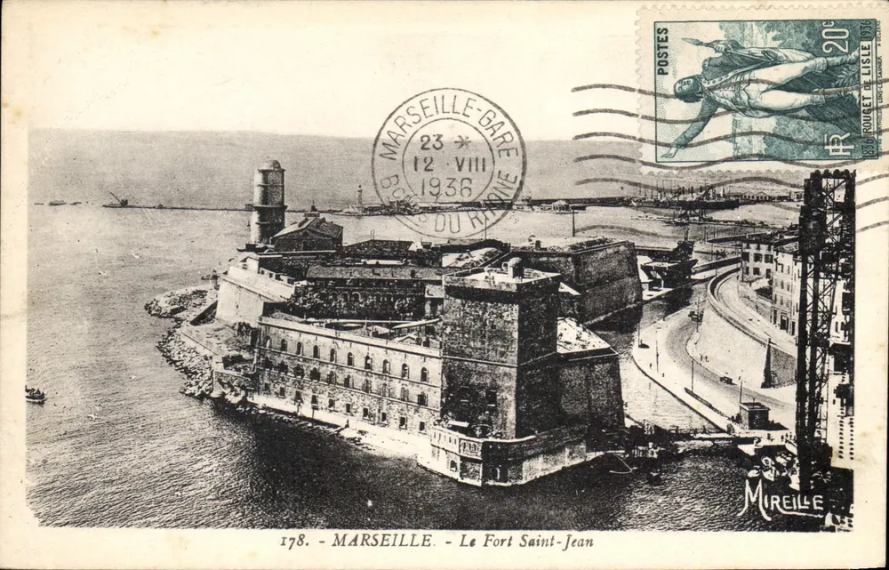 Marseille — O Forte Saint-Jean — Edições Mireille, n° 178 - Frente