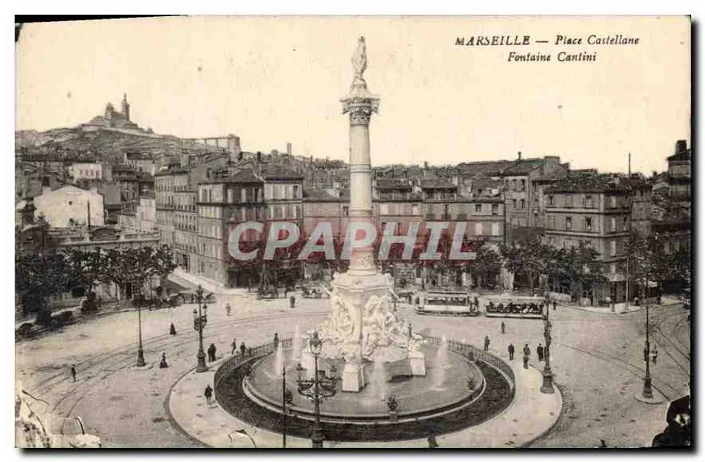 MARSEILLE — Place Castellane — Fontaine Cantini - Vorderseite