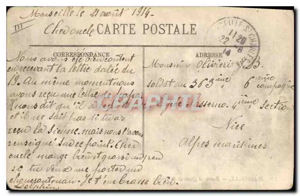 Marseille — Bassins et Quais de la Joliette — LL. Nr. 78 - Rückseite