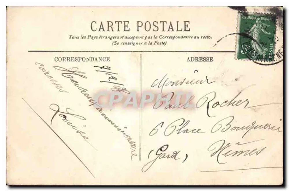 Marseille — Die Kathedrale und das Fort Saint-Jean — LL. n° 234 - Rückseite