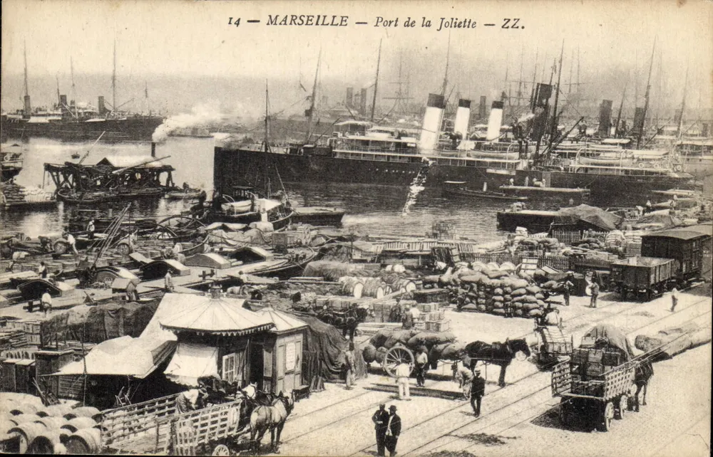 Marseille — Hafen von Joliette — ZZ. — Nr. 14 - Vorderseite