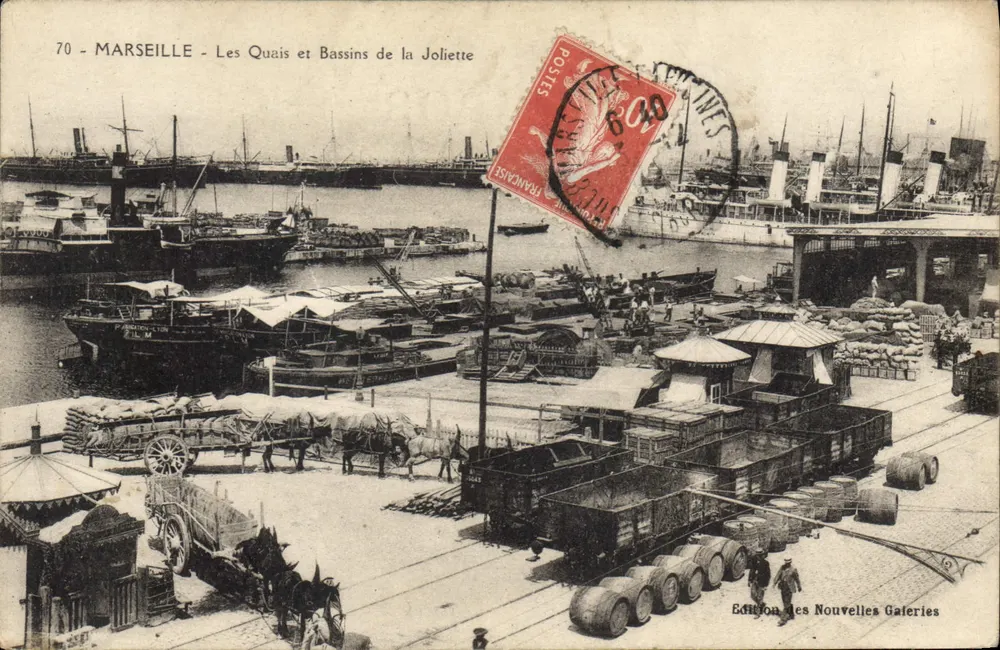 Marseille - Die Quais und Basins von Joliette — Edition Les Nouvelles Galeries, Nr. 70 - Vorderseite