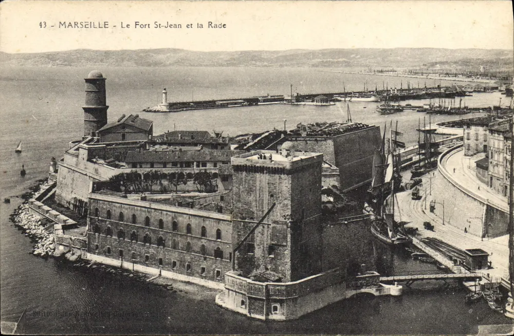 Marseille - Das Fort St-Jean und der Hafen — Ausgabe von Maison des Papiers de Marseille, n°43 - Vorderseite