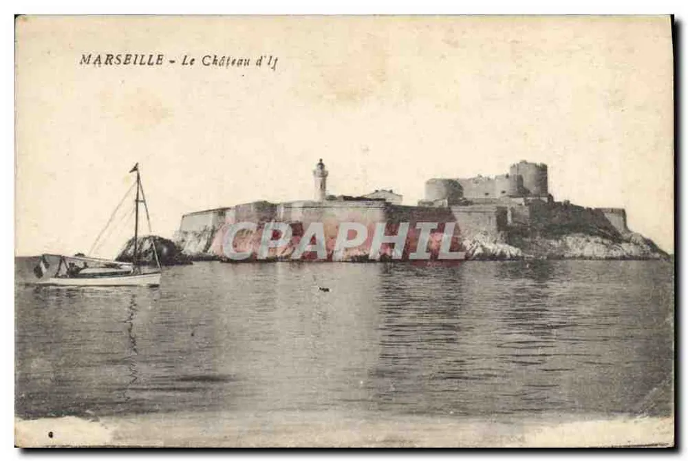Marselha - O Castelo de If — editor não visível - Frente