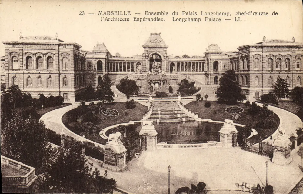 Marseille — Ensemble des Palais Longchamp, Meisterwerk des Architekten Espérandieu — LL - Vorderseite