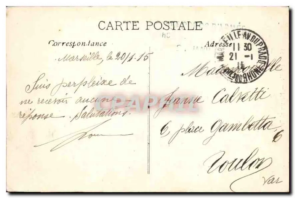 Marselha — Monumento Puget — Pierre Puget 1699-1804 - Verso