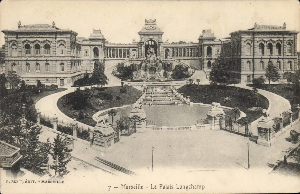 Marseille - O Palácio Longchamp — editor P. RUIZ, n°7 - Frente