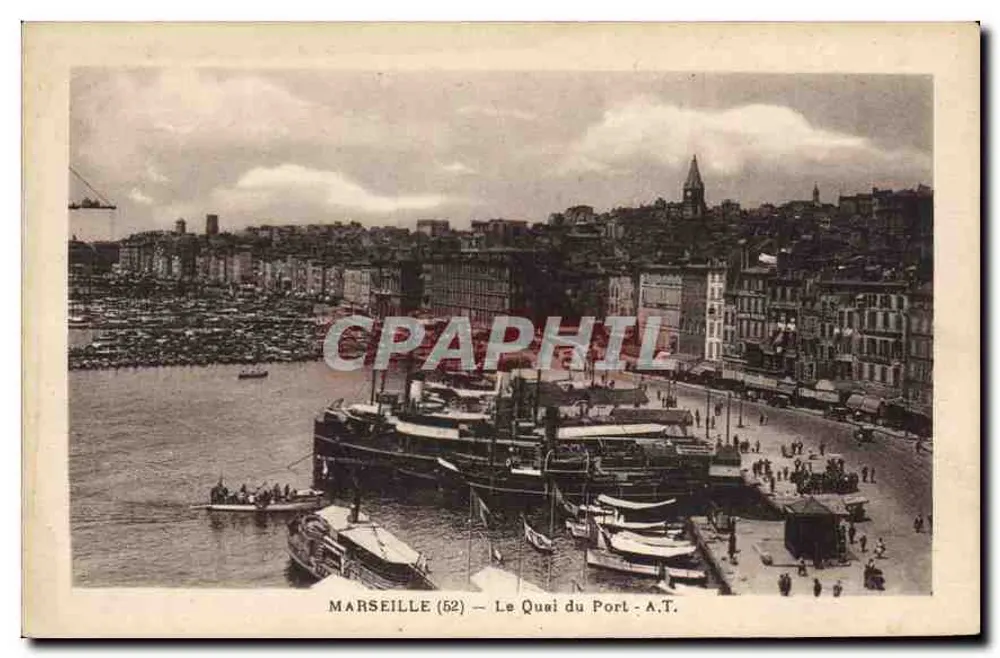 Marselha (52) — O Cais do Porto - A.T. - Frente