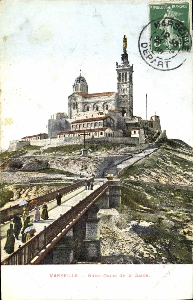 Marseille — Notre-Dame de la Garde — editor desconhecido, número de série não visível - Frente
