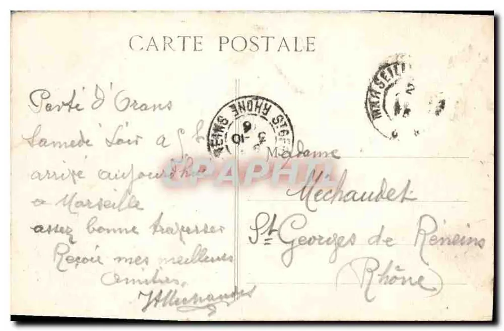 Marselha - Elevadores N.-D. de la Garde - PB. - Verso