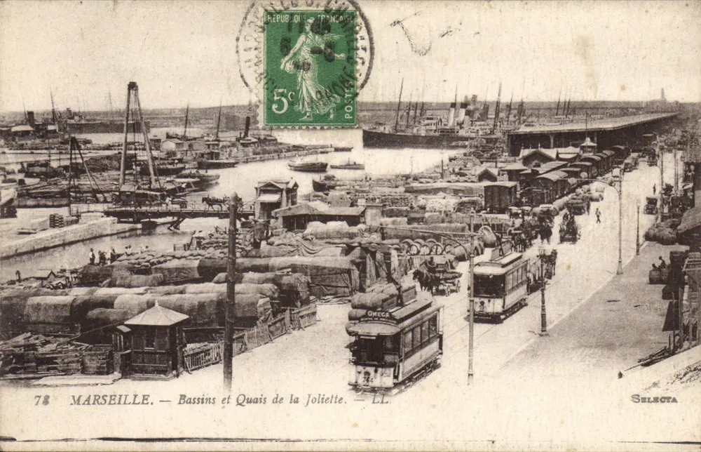 Marseille — Becken und Kai der Joliette — Selecta n°78 - Vorderseite