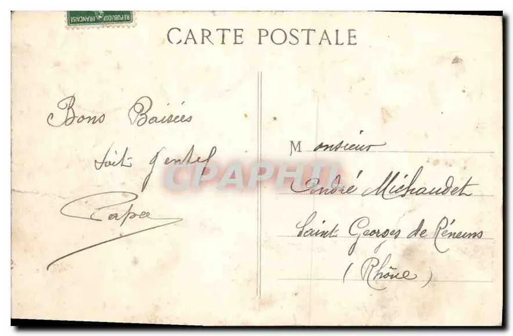 MARSEILLE — Ausfahrt vom Vieux-Port — unbekannter Verlag - Rückseite