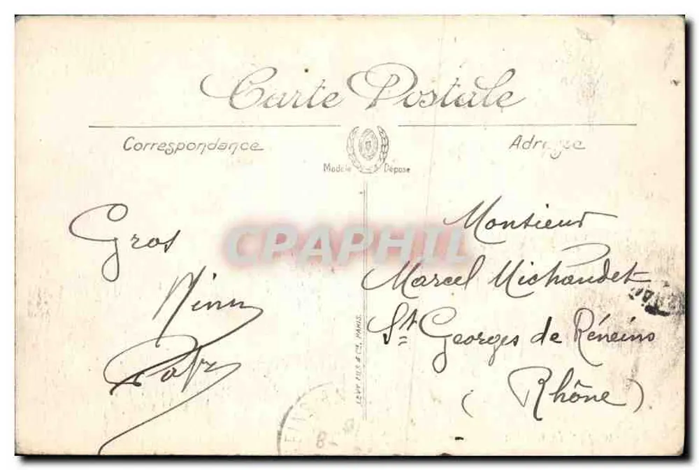 Marseille — Bassins und Quais de la Joliette — Verlag L.I. n°75 - Rückseite