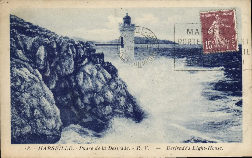 Marselha - Farol da Déstrade — R. V. — Farol de Desirade - Frente