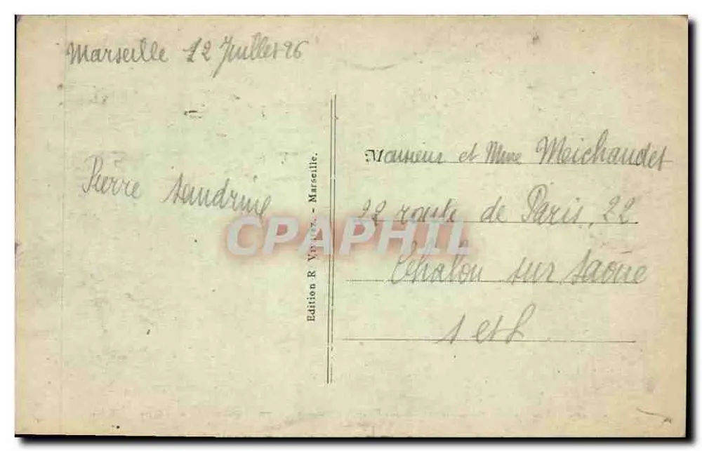 Marselha - Farol da Déstrade — R. V. — Farol de Desirade - Verso