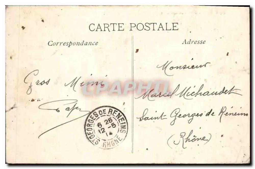Marseille — Allgemeiner Blick, aufgenommen von N.D. de la Garde — Verleger nicht sichtbar, Nr. 44 - Rückseite