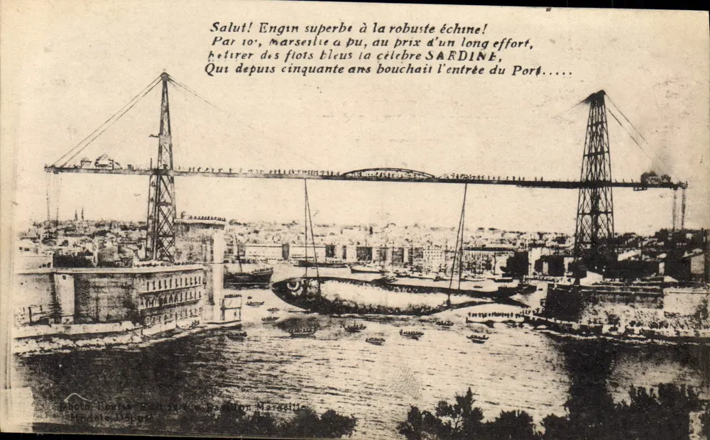 Porto de Marselha — O portal da Sardinha — Editor: Henri Darné, Marselha - Frente