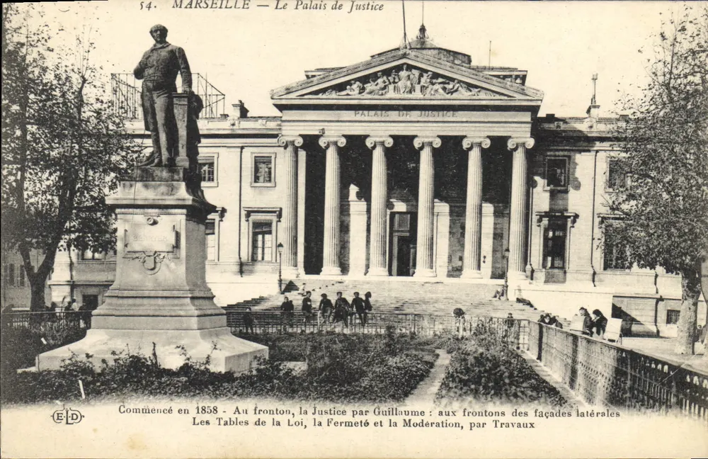 Marselha — O Palácio de Justiça — Editor E.D. n°54 - Frente