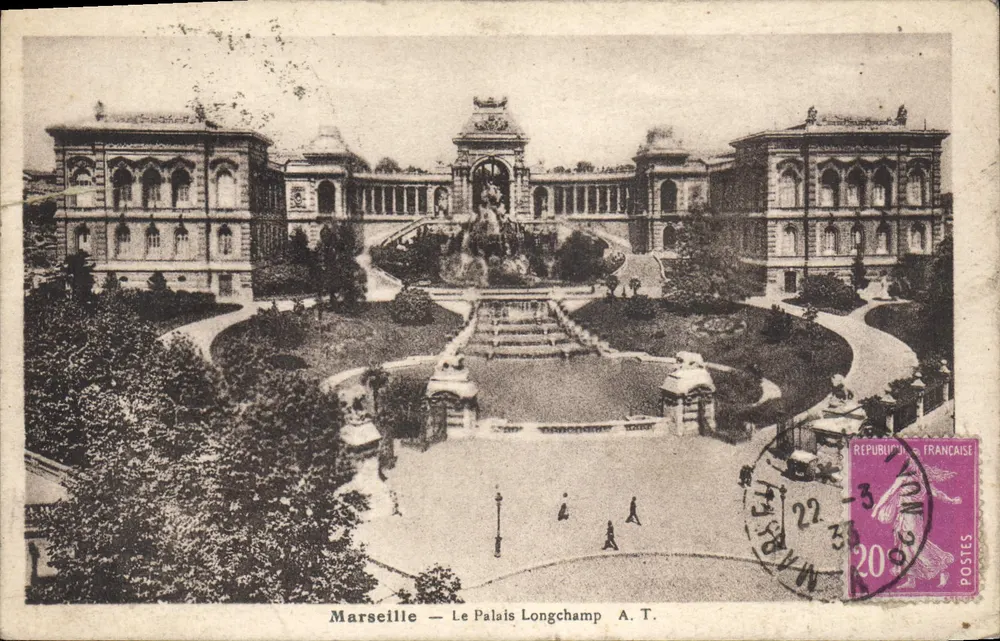 Marseille — O Palácio Longchamp — A.T. - Frente