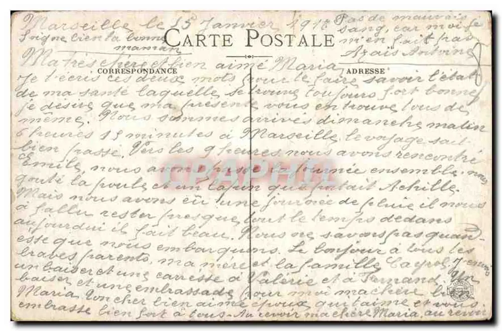 Marselha - O Forte St-Jean — I.P. editor - Verso