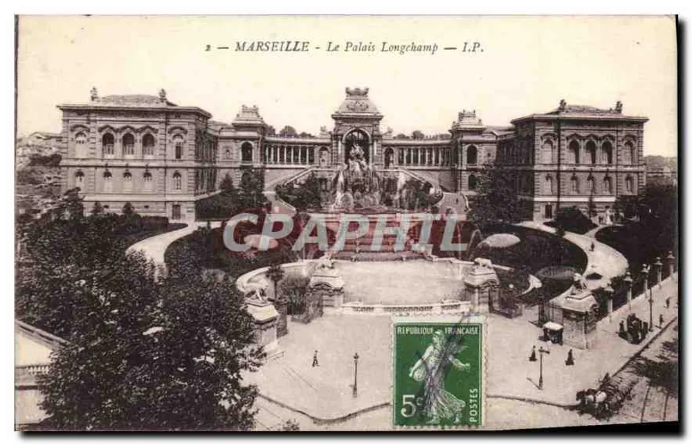 Marselha - O Palácio Longchamp — I.P. - Frente