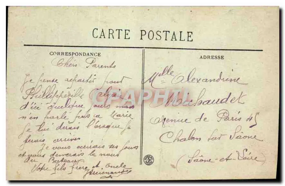 O Palácio Lonchamp — Marselha — BR - 1528 - Verso