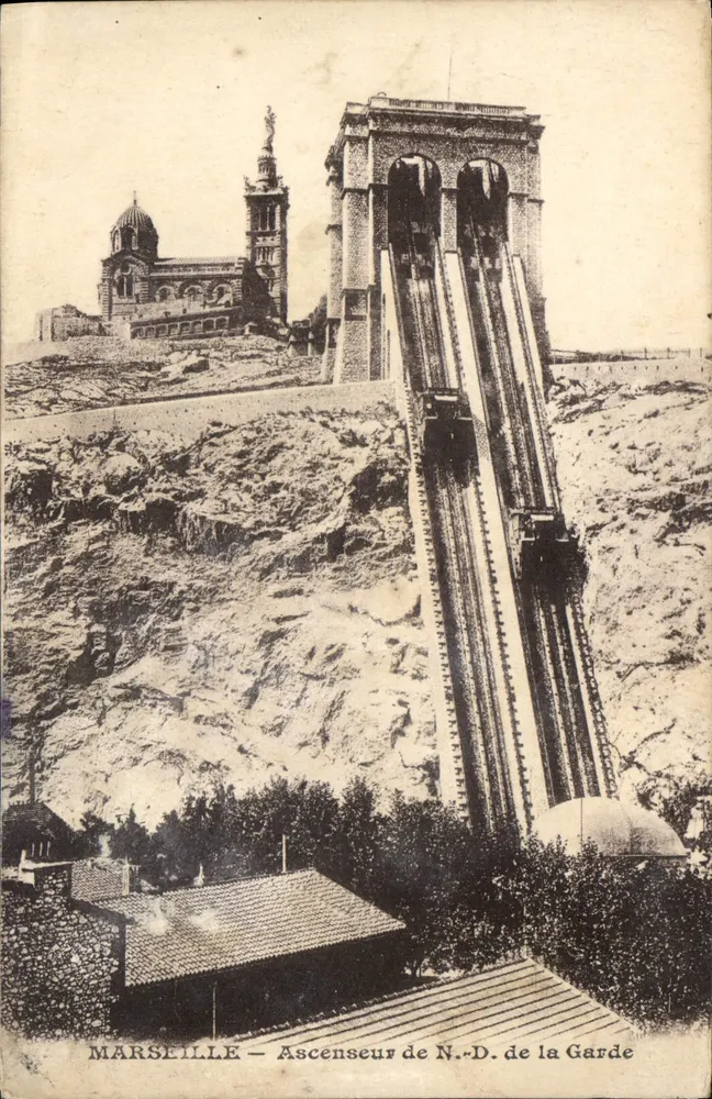 Marselha — Elevador de N.-D. da Guarda - Frente