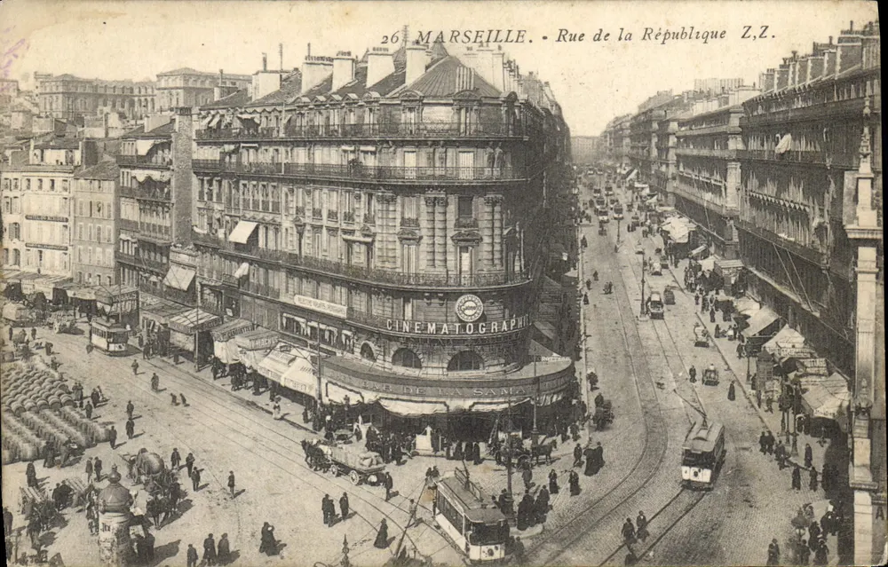 Marseille - Rua da República — Cinematográfica da Samaritaine — Z.Z. editora - Frente