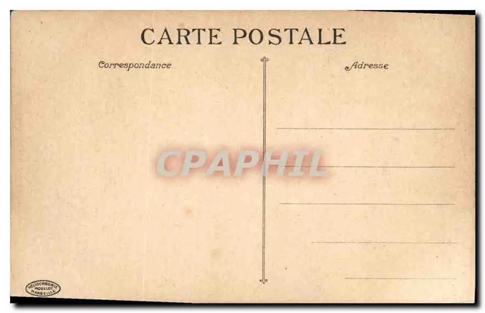 Marsella - El Ayuntamiento. — Editor: G. Gédocharche, París. - Reverso