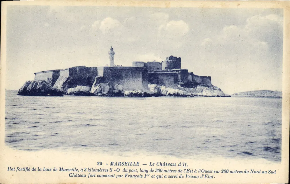 Marseille — O Castelo de If — editor desconhecido, n° 25 - Frente
