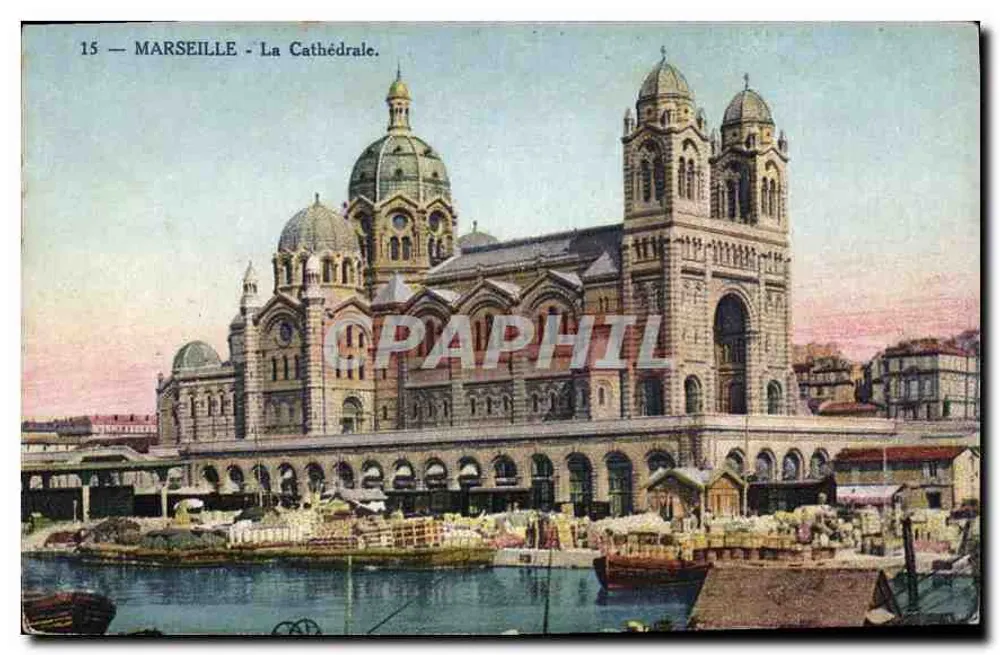 MARSEILLE - A Catedral — editora Fruchon & Cie, n°15 - Frente