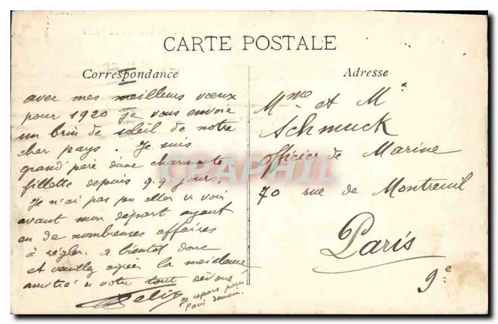 Marselha — Castelo do Pharo — Editor não visível, número de série ilegível - Verso