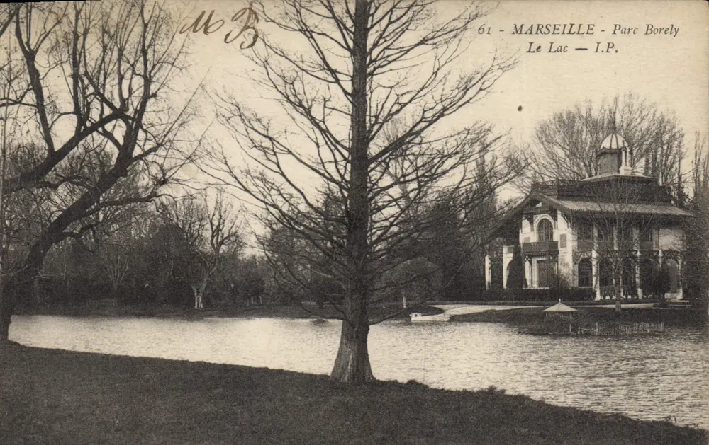Marseille - Parque Borely — O Lago — I.P. — n°61 - Frente