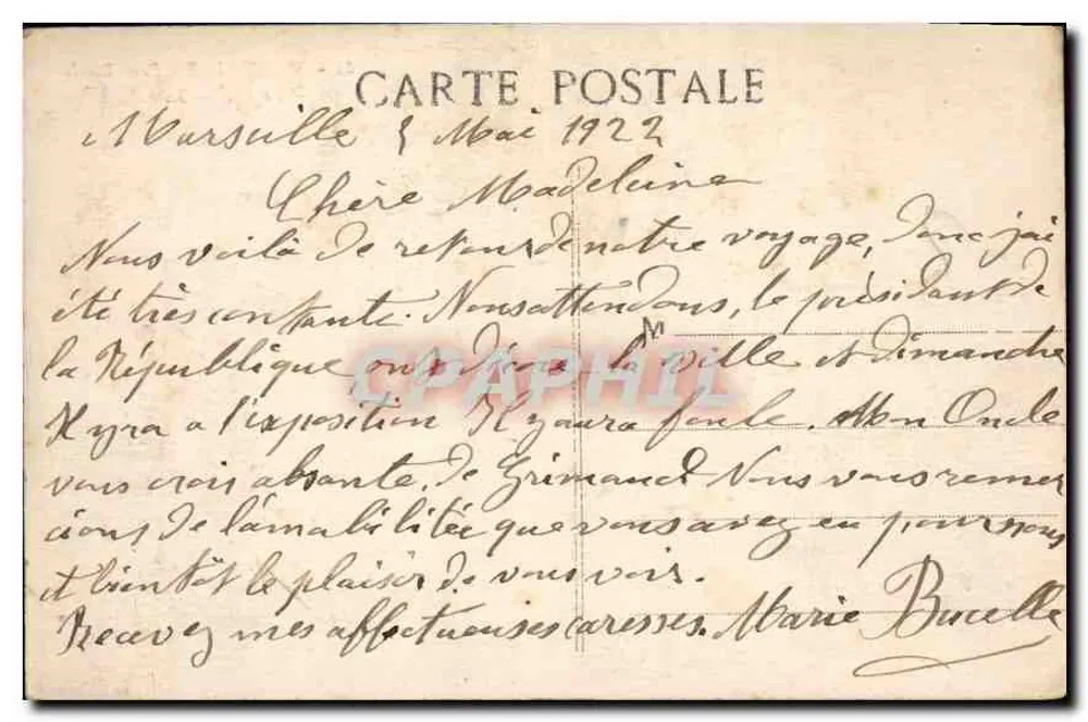 Marseille - Parque Borely — O Lago — I.P. — n°61 - Verso
