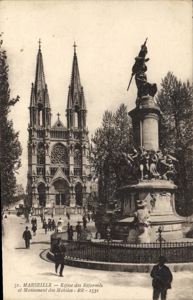 Marseille — Kirche der Reformierten und Denkmal der Mobiles - BR-1531 - Vorderseite