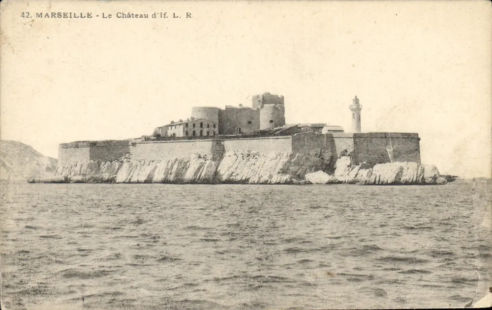 Marselha - O Castelo de If. L. R. — Editor L. R., n° 42 - Frente