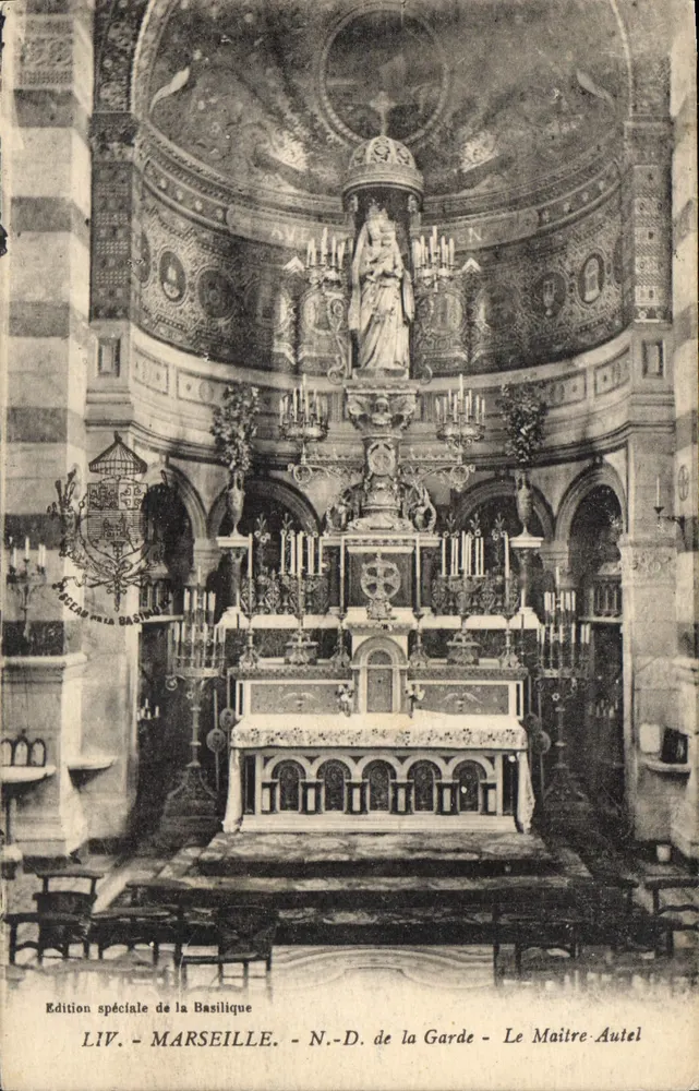 Marseille - Basilique N.-D. de la Garde - Der Hauptaltar - Vorderseite