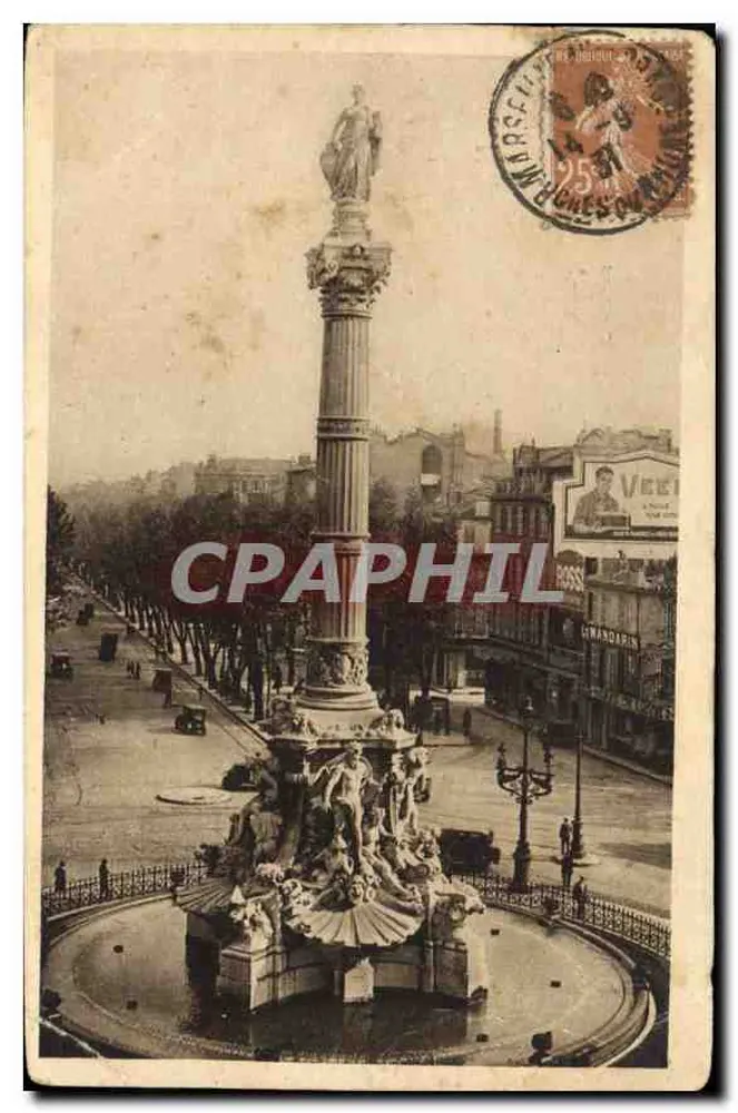 Platz Castellane und die Fontaine Cantini — Marseille — Cartes 603 - Vorderseite