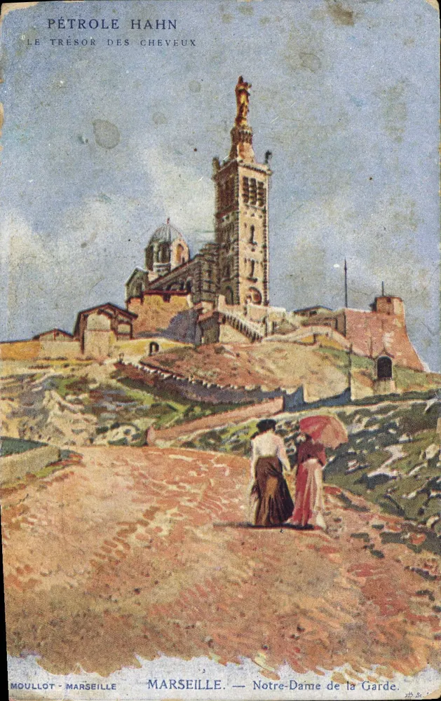 Marseille — Notre-Dame de la Garde — éditeur PÉTROLE HAHN - Frente