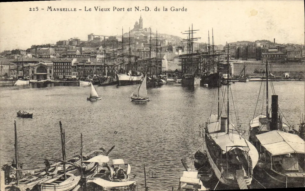 Marseille - Der alte Hafen und N.-D. de la Garde — Oxtbures Cusenick, n°225 - Vorderseite